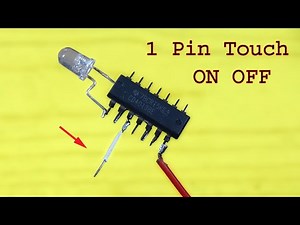 CD4013 ic 1 pin Touch ON and OFF circuit, Simple awesome diy electronics project