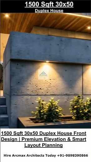 1500 Sqft 30x50 Duplex House Front Design Premium Elevation & Smart Layout Planning