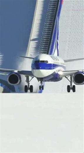 Boeing 737 Hits The Ski Jump!