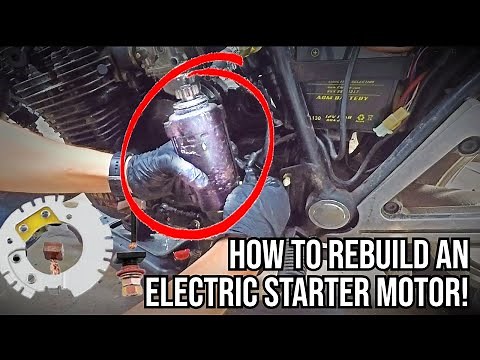 How to Rebuild a Motorcycle Starter Motor | EASY REPAIR