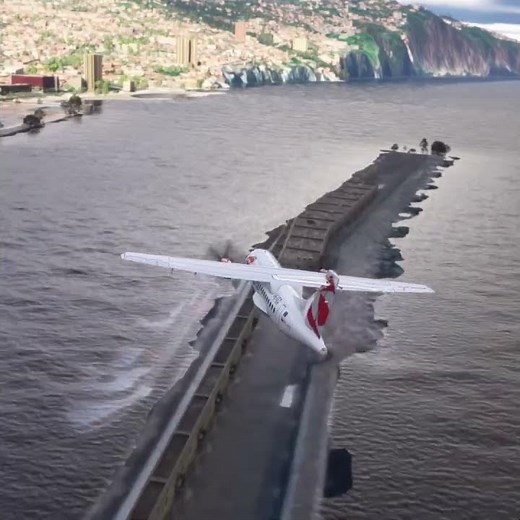 Perfect Twin-Engine Landing in Microsoft Flight Simulator #aviation #shorts