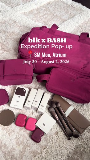 blk x BASH Expedition Pop-up SM MOA July 30–Aug 2, 2026