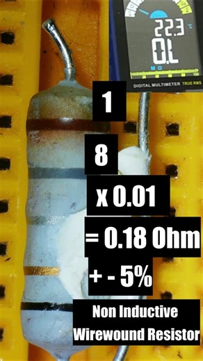 0.18 Ohm Resistor Color Code Explained #shorts