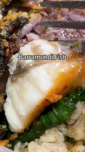 Our herb Crusted Barramundi in the making accompanied by the story of how we chose barramundi as our fish of choice in our restaurant. #brunch #brunchtok #brunchjakarta #barramundi