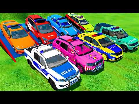 TRANSPORTING POLICE CAR ASMR Driving FS22 #49
