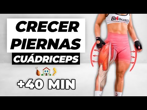 RUTINA EFECTIVA para PIERNAS [CUÁDRICEPS] en CASA 🍗 Rutina en Tiempo Real