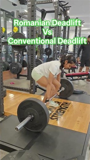 Romanian Deadlift Vs Conventional Deadlift #sprinter #deadlift #strengthtraining # #trackandfield