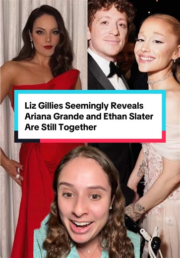 The conformation we’ve all been looking for. #arianagrande #ethanslater #snl #lizgillies
