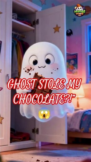 Ghost Stole My Chocolate?! 👻🍫 I Caught Him! 😱 #shorts