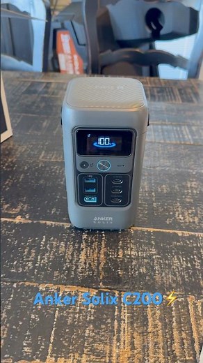 Anker Solix⚡️C200 DC🔋192Wh 200W #lifepo4 #infinity #solar #outdoors #dji #2024