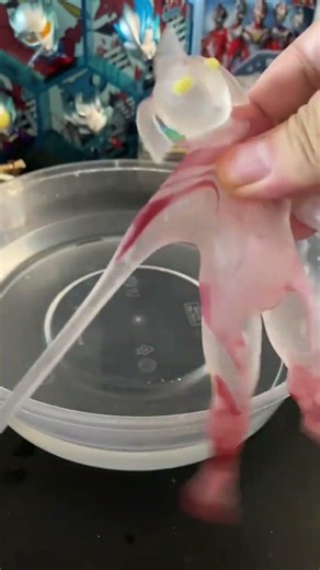 Temperature-changing and color-changing Ultraman fun armor soft model elastic stretch decompress