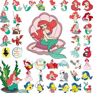 Little Mermaid SVG Bundle, Ariel Clipart, Little Mermaid Png, Princess, Layered Ariel Little Mermaid Svg Bundle, Instant Digital Download - Etsy