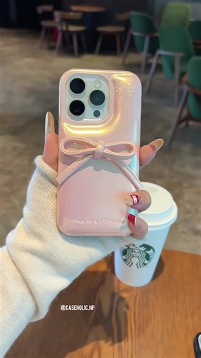 Three-Dimensional Bulging Bow Phone Case for iPhone