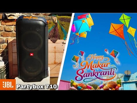 JBL Partybox 710 Full Power 🔥 | Makar Sankranti DJ Party 🪁 Bass Test 😱