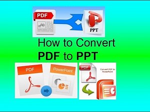 How to convert PDF to PPT or PowerPoint files without software 100% Free