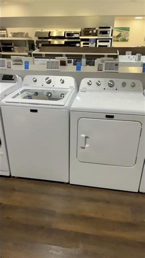 Maytag top load washer and electric dryer white