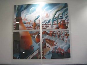 Brief video showing Theartbay's donation of a sculpture at the Oncology Unit at the University Hospitals of North Midlands NHS Trust in Stoke-on-Trent. The footage also shows wall mounted artwork, installed by theartbay Gallery, featuring paintings by Vicky Mount. | Theartbay Gallery & Publishing