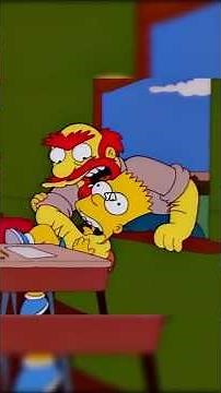 Bart destroys Willie shack...#treandingshort #cartoon #viralvideo #simpsons