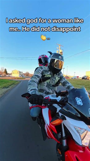 Careful what you ask for.. Amen 🙏.. #motorcycle #bikelife #rider #shorts #bikergirl #milkshake