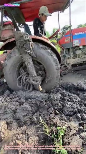 Tractor Tug-of-War: A Muddy Battle for Traction