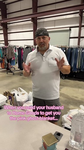 Home Goods haul from a husband who was sent to find the pink ghost blanket! #homegoods #homegoodsfinds #homegoodshaul #halloween #homegoodshalloween