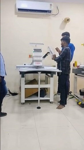 New Computer Embroidery Machine installation