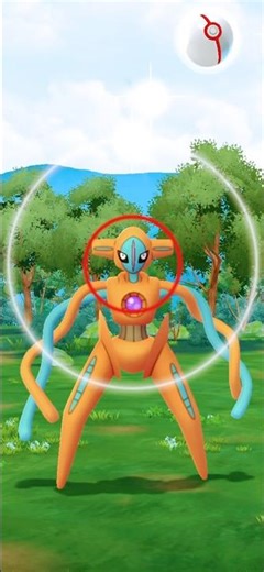 Catching a Deoxys from a raid! #pokemon