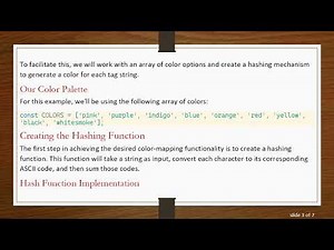 How to Map Strings to Colors Using JavaScript