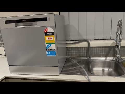 How to install a bench top dishwasher easy and clear video (rental friendly dishwasher)
