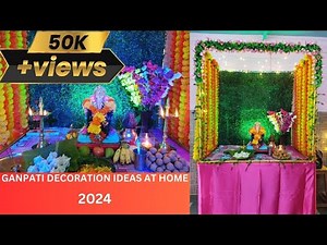 Ganpati Decoration Ideas for Home Using PVC pipes 2024