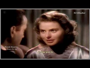 Frank Sinatra-As Time Goes By-Casablanca (lyrics) [Colorized-HQ]