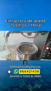 🪔Extractora o Prensa de aceite 15L/H según las semillas que contenga aceite, viene con regulación de temperatura digital, prensa materia prima 40kg/hora. CARACTERÍSTICAS Modelo: KXY-OP10 – Prensa de aceite Capacidad: 40kg/h materia prima Material: Acero inoxidable 304 y acero inoxidable 316 Potencia: 2000 W Voltaje: 220 V Frecuencia: 60 Hz Dimensiones del producto: 71*29*64 cm Dimensiones del empaque: 71*46*65 cm Peso neto: 53 kg Peso bruto: 74 kg Esta prensa puede procesar los siguientes mater