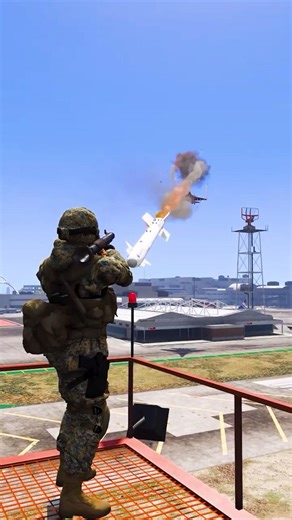 Solo Soldier Destroyed by Fighter Jet in gta5 ep634 #shorts #short