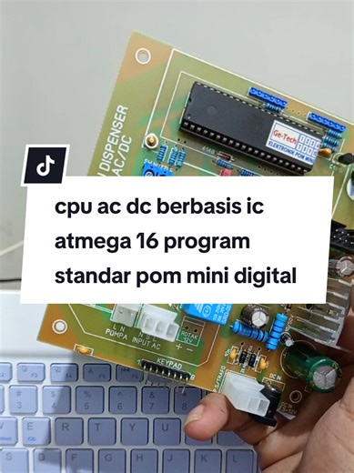 cpu ac dc berbasis ic atmega 16 program standar pom mini digital #cpupommini #cpu #mesinpommini #program #pertamini