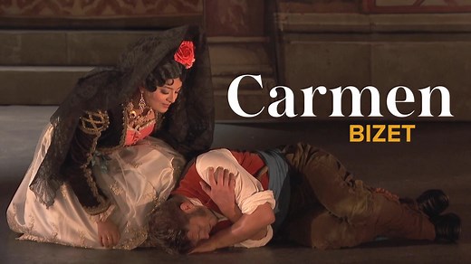 When Carmen premiered in 1875, its ending caused a scandal. More than a century later, the final confrontation between Bizet’s heroine and the ill-fated Don José still chills the blood... 🎥 Deepa Johnny (Carmen) and Stanislas de Barbeyrac (Don José) in a historical production from Palazzetto Bru Zane and Opéra Orchestre Normandie Rouen. Streaming until October. Watch: operavision.eu/performance/carmen-4 | OperaVision