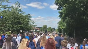 Hundreds march through Swanley for funeral of Henry Boswell