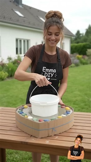 She Turned Egg Cartons Into a GIANT Heart Planter!#viral #diy#craft #handmadeplanter
