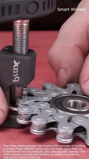 How to Make a Bicycle Chain Fidget Spinner #worker #process #diy #crafts #handmade