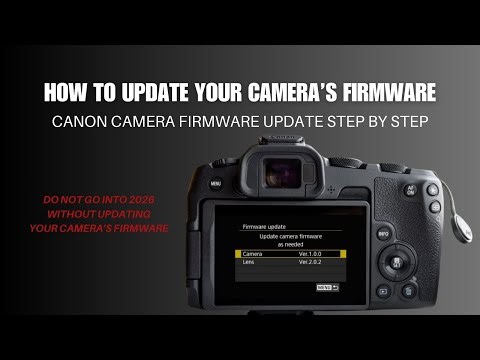 How to update firmware on Canon EOS R6 and any canon camera