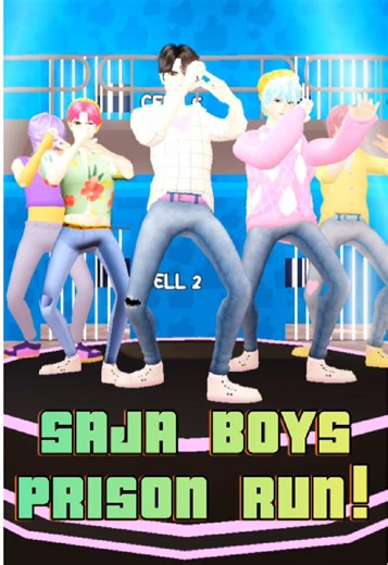 SAJA BOYS PRISON RUN! Roblox Obby! YouTube: KevinRoblox01 #roblox #rblx #sajaboys #kpop #fyp