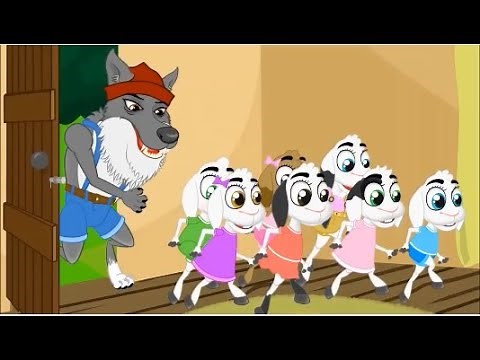 Serigala dan Tujuh Kambing Kecil | Cerita Anak Anak