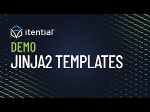 How to Implement Jinja2 Templates For Network Automation Workflows in Itential