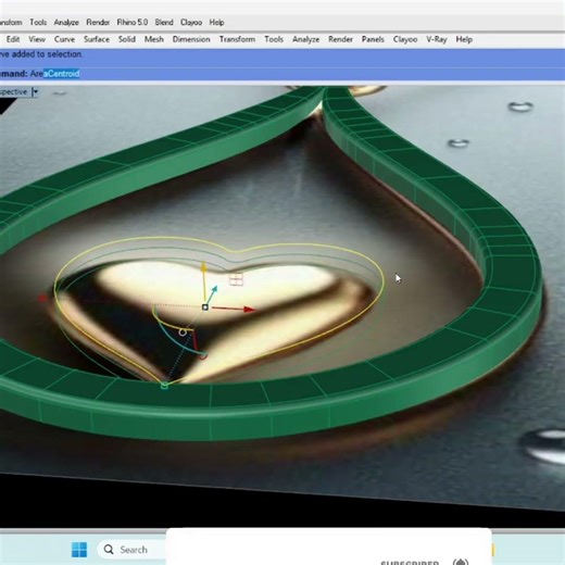Free jewellery CAD design tutorial for beginners day 6 || #jewellery #learncad #cad #free