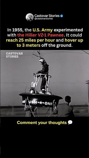 Hiller VZ-1 Pawnee - The U.S. Army’s Flying Platform #shorts