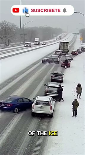 Black Ice Near Miss Caught on Traffic Camera