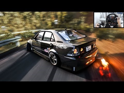 Toyota Altezza Drifting On Narrow Mountain Pass l Assetto Corsa (Logitech G29 - Gameplay)