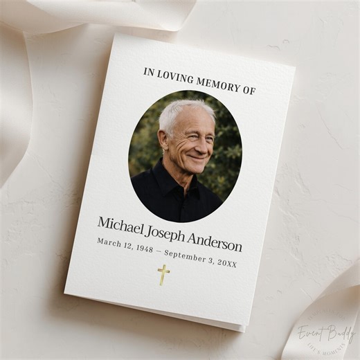 Guided Catholic Funeral Program Template 4 Page Order of Service Editable in Canva Printable Full Script Mass Program Print on A4 US Letter - Etsy