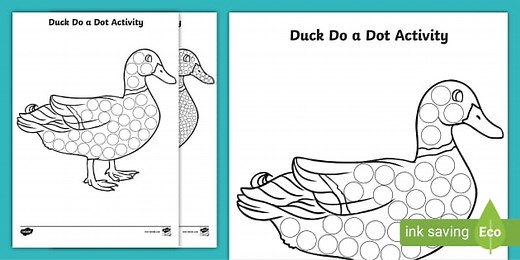 Duck Do a Dot Activity