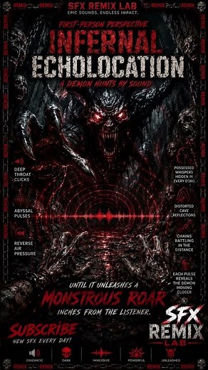 Inferno Echolocation Sound Effect | Hell Bat Horror SFX