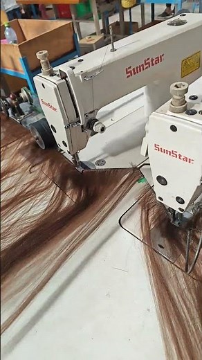how to make a wig hairstyle.sewing machine. #machine #wig #factory